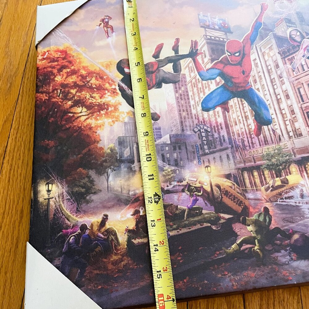 SPIDERMAN and BATMAN GOTHAM CITY Marvel Wall Art. Thomas Kinkade, Gallery Canvas - Picture 16 of 16